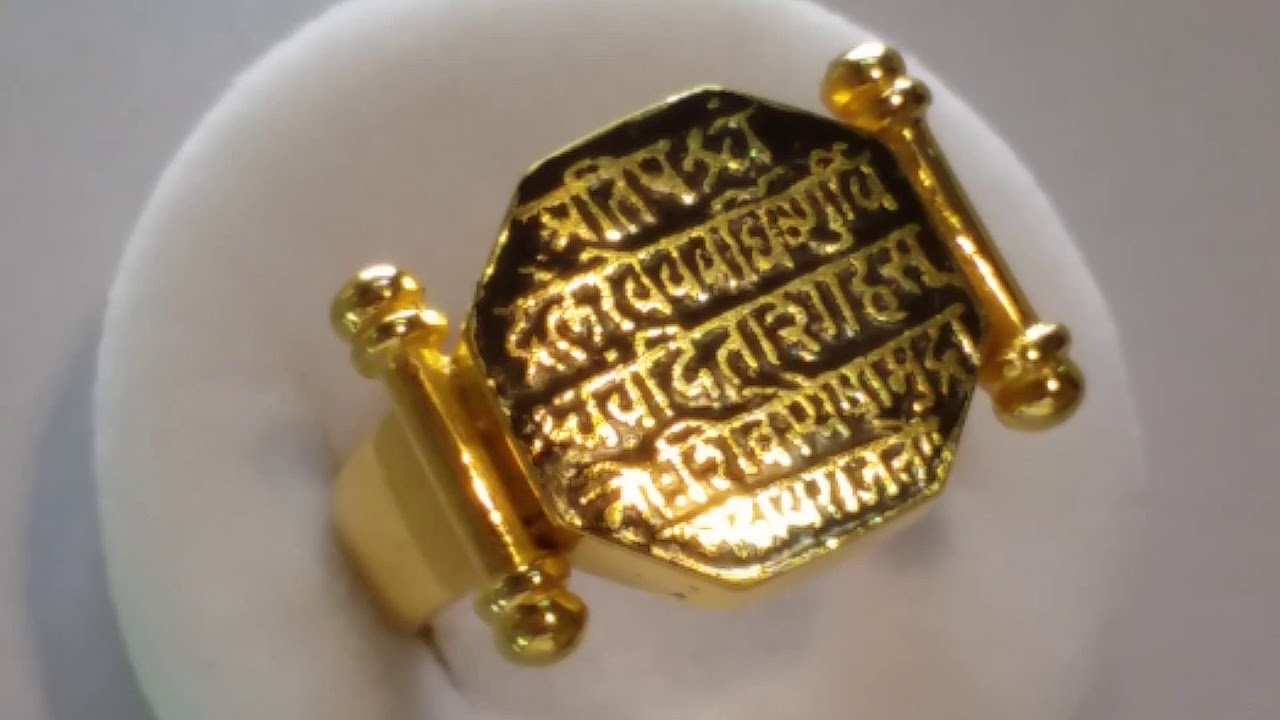 fine gold #rajmudra #gold design #viral reels #viral rajmudra #ring viral -  YouTube