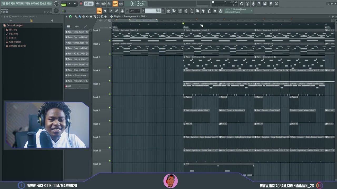 كيف اعزف ال 808 في المفتاح الصحيح  للحن Trap  Beat او ميلودي في FL Studio