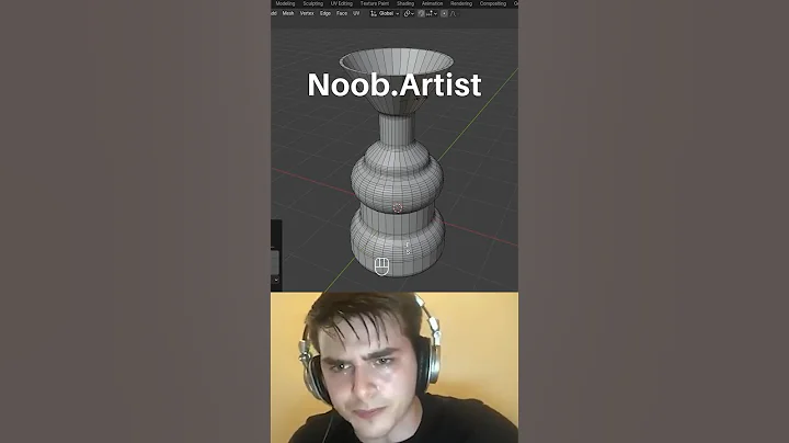 Noob vs Pro artist: Profile Modeling #blendertutorial #blender #blendercommunity #blender3d #b3d