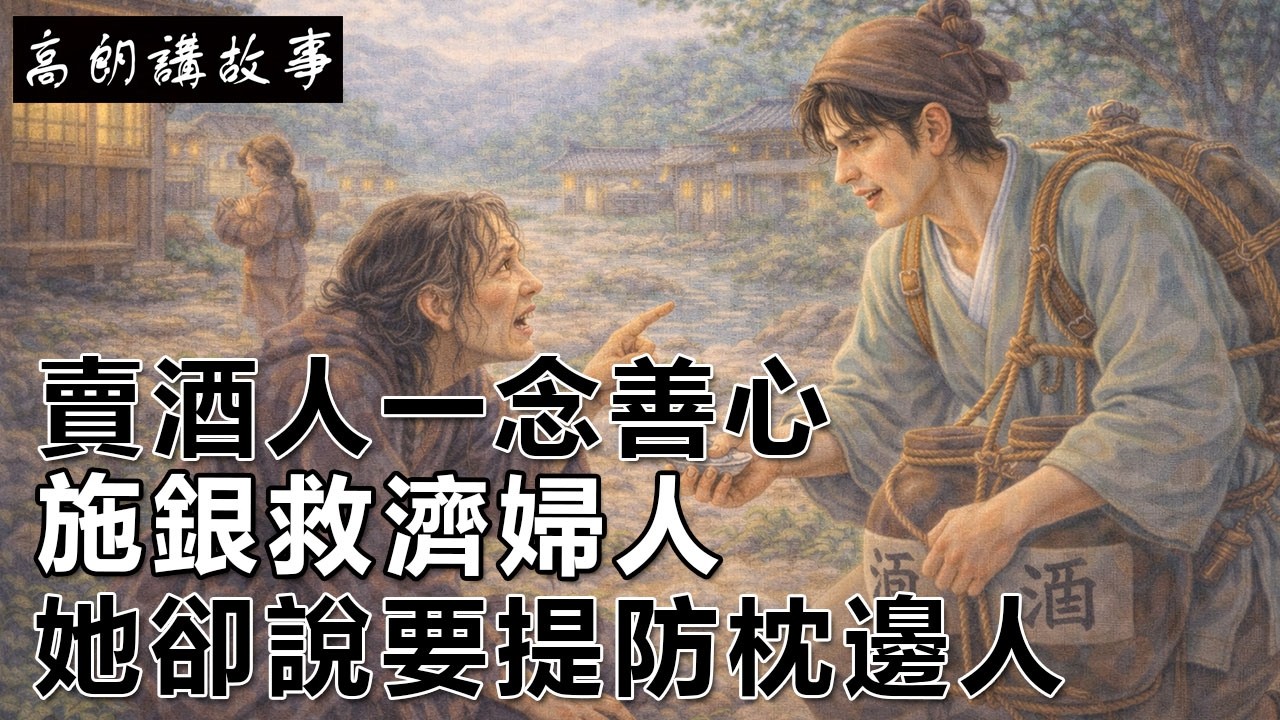 民間故事：賣酒人一念善心，施銀救濟婦人，她卻說要提防枕邊人｜高朗講故事