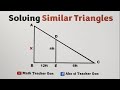 Quiz on Solving Similar Triangles