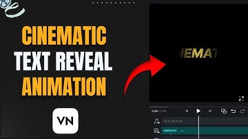 Cinematic Text Reveal in VN Video Editor | Professional Title Animation Tutorial 2025