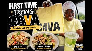 First Time Trying CAVA! 🍓🥗🥒 Is It Worth the Hype? | Hilliard, Columbus Ohio Food Review