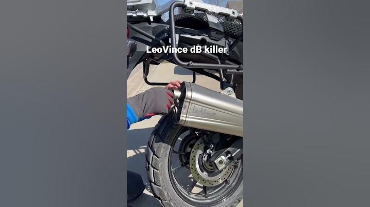 LeoVince dB Killer Removed - VStrom 1000