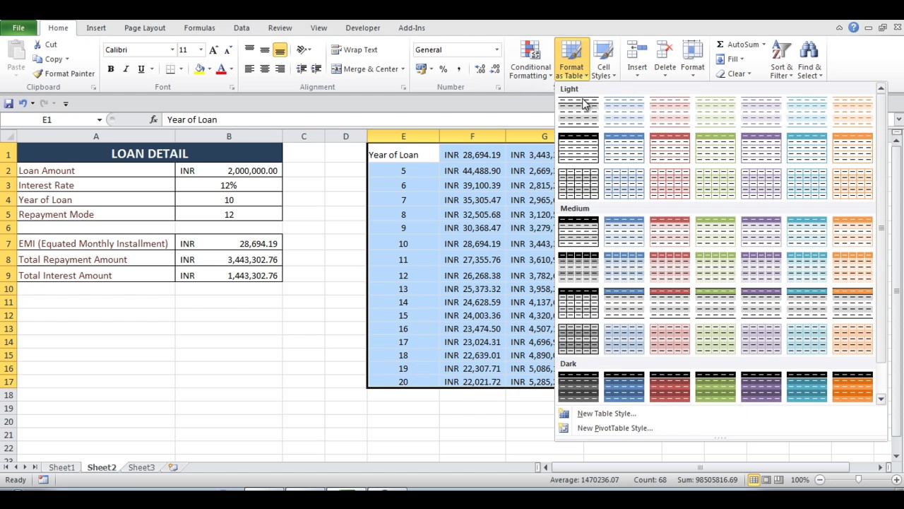 Home Loan Emi Calculator Excel With Part Payment Home