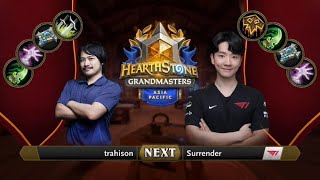 trahison vs Surrender | 2021 Hearthstone Grandmasters Asia-Pacific | Decider | Season 2 | Week 4