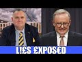 3 MINS AGO! Anthony Albanese CRUMBL£D By Stephen Cenatiempo Over LY!NG Australians