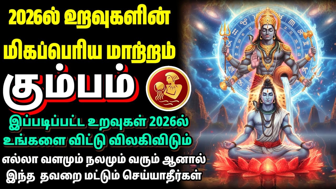2026 | கும்ப ராசி – யார் உண்மை? யார் வேஷம்? கிரகங்கள் காட்டும் உண்மை | 2026 Kumbha Rasi Tamil