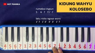 Not Pianika Kidung Wahyu Kolosebo - Tutorial Not Angka Mudah