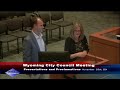 Wyoming City Council Meeting November 18, 2024