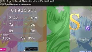 Fc Osu Elisa - Dear My Friend -Mada Minu Mirai E- Tv Size Hard