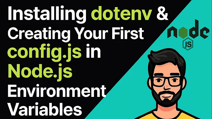 3.2 Installing dotenv & Creating Your First config.js in Node.js | Environment Variables Explained