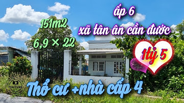 Bán đất thổ cư + Nhà cấp 4 trên đất  xã tân ân cần đước Long An.