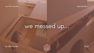 the biggest mistake we made in our van build // our van kitchen countertop