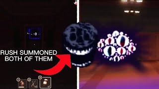 Roblox Doors - 2 EYES IN A ROW AND RUSH SPAWNS THEM BOTH!!!!! (ONE OF THEM IN THE GARDEN ROOM)
