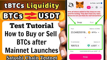 BTCs Testnet UniSwap - Test Swap Full Tutorial - tBTCs | sUSDT - How to Swap BTCs after Mainnet