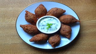 كبة مقلية بدون ماكينة , مقرمشة والطعم خيااال , وطريقة تشكيل الكبة - kibbeh recipe without machine