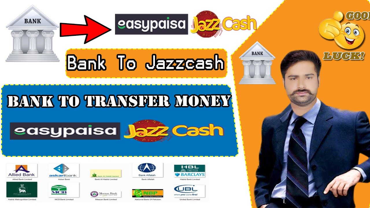 Transfer Money Bank Account To Jazzcash & Easypaisa Bank To Jazzcash