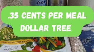 EXTREME GROCERY BUDGET CHALLENGE || INFLATION 2022 BUDGET MEALS|| DOLLAR TREE || .35 CENTS PER MEAL