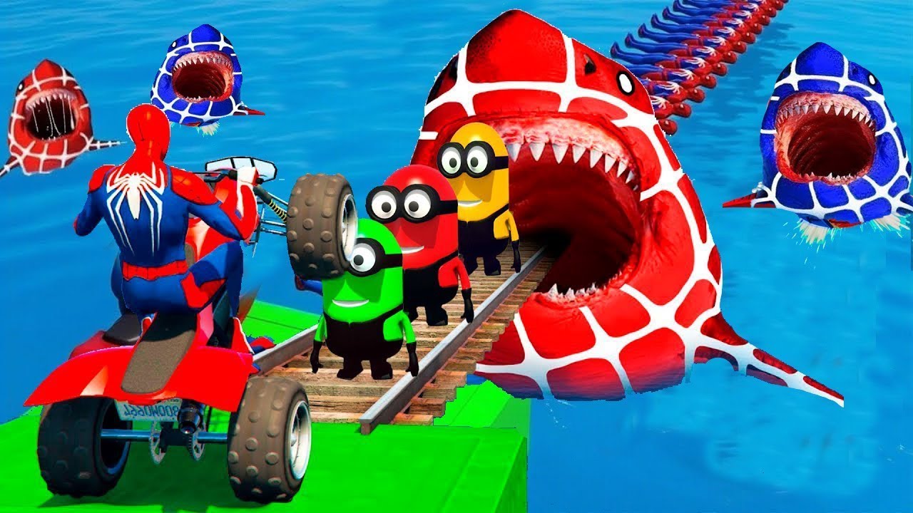 الرجل العنكبوت انقاذ باتمان Spider-Man Rescue batman vs iron man vs venom funny Game GTA 5 superhero