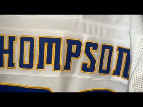 Видео: Хокейка Buffalo Sabers Adidas Tage Thompson Jersey Mens