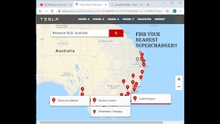 Planing a trip on your Tesla? Check how to find superchargers on your way!!