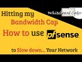 Hitting my Bandwidth Cap: How to use PfSense to Slow Down... Your Network