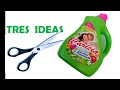 TRES GRANDES IDEAS CON GALÓN SUAVIZANTE // DIY MANUALIDADES CON RECICLAJE