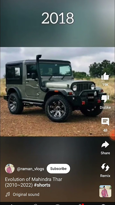 evolution of Mahindra Thar (2010-2022)