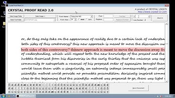 Crystal Proof Read 2.0 (QC Software)