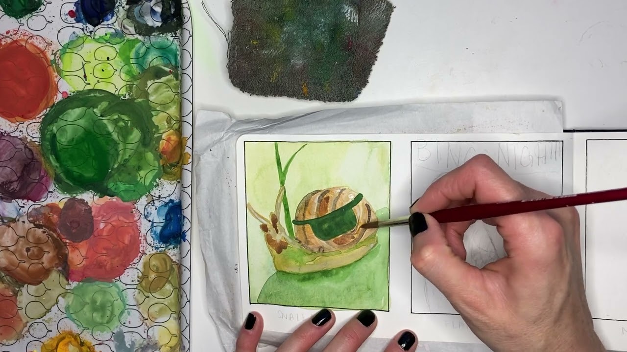 Snail Mail - Art Process - Real Time Sketch and Paint #7