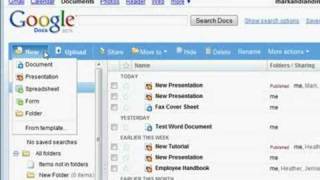 Google Docs Interface