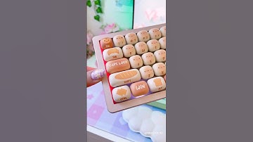 🥖 Bun Wonderland Keycaps! 😍 Kawaii Setup 💕 10eegaming #keycaps #setup #desk #typing #keyboard #pc