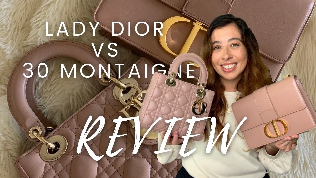 Lady Dior vs 30 Montaigne Bag Comparison 