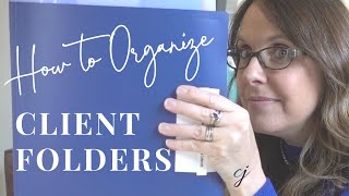 How I Organize Client Folders -Interior Design