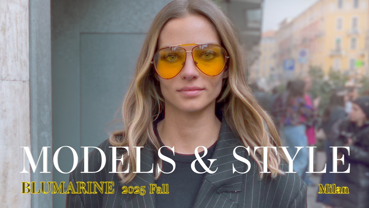 Watch Famous Irina, Yasmin…Focus on Great Style - Blumarine 2025 Fall