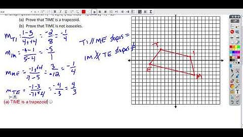 Geometry - Coordinate Geometry Proofs – Trapezoids Video