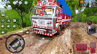 Ashok Leyland 14 Wheeler Off-Road Challenge in the Mud | Bus Simulator Indonesia | Bussid Mod Update screenshot 3