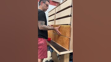 The easy way to install drawer fronts! #woodworking