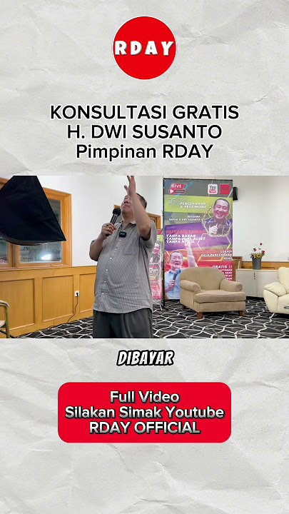 CARA HUTANG LUNAS DENGAN CEPAT || Konsultasi Gratis RDAY H. Dwi Susanto