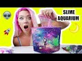 REAL SLIME SPACE AQUARIUM HOW TO MAKE A ROBLOX SPACE SLIME FISH TANK! So Satisfying! | NICOLE SKYES