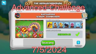Top Herausforderung 7.5.2024 | bloonstd6 - Advanced Challenge BTD6 - mon515ica's Challenge