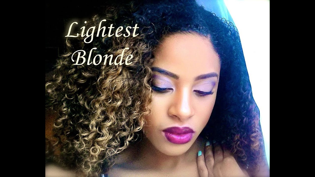 How to Dye Kinky Curly Virgin Hair Blonde/ 1 Month Update