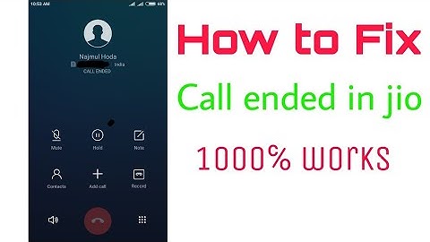 How to fix call ended problem in jio sim|| 100% true||By androhint