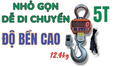 CÂN TREO ĐIỆN TỬ  JJE 5 TẤN - CÂN MÓC TREO 5 TẤN NHỎ GỌN NHẸ  DỄ DI CHUYỂN