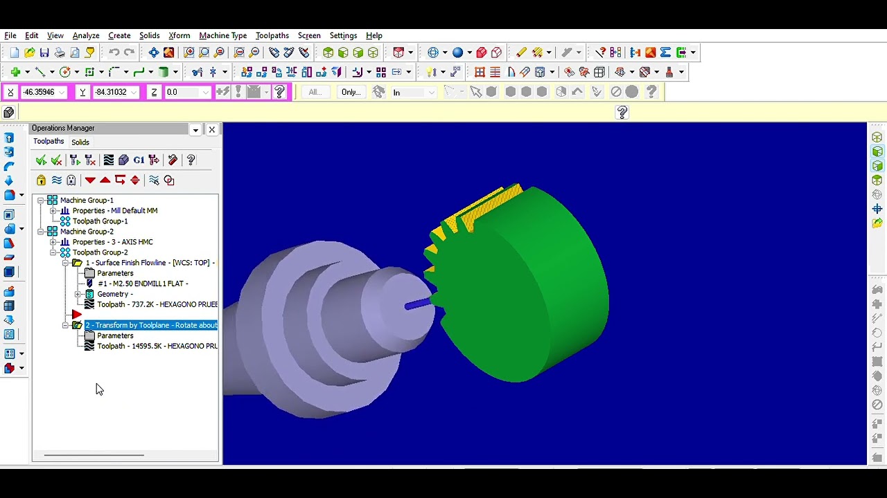 Mastercam Mill X5 C USERS LENOVO DOCUMENTS CAD CAM MASTERCAM ENGRANAJE ...