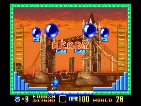 SNES - Super Buster Bros in Tour Mode (Expert) 100% in 18:52 - No die - 999999 Points by VELHO