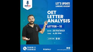 Letter and Case Note Analysis | OET LETTER ANALYSIS (PART - 18)