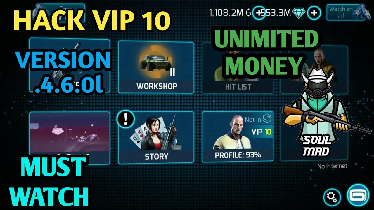 GANGSTAR VEGAS / HACK VERSION 4.6.0I \ UNLIMITED MONEY & DIAMOND \ MUST WATCH