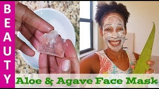 Refreshing Aloe Vera and Agave Face Mask for Fine Lines